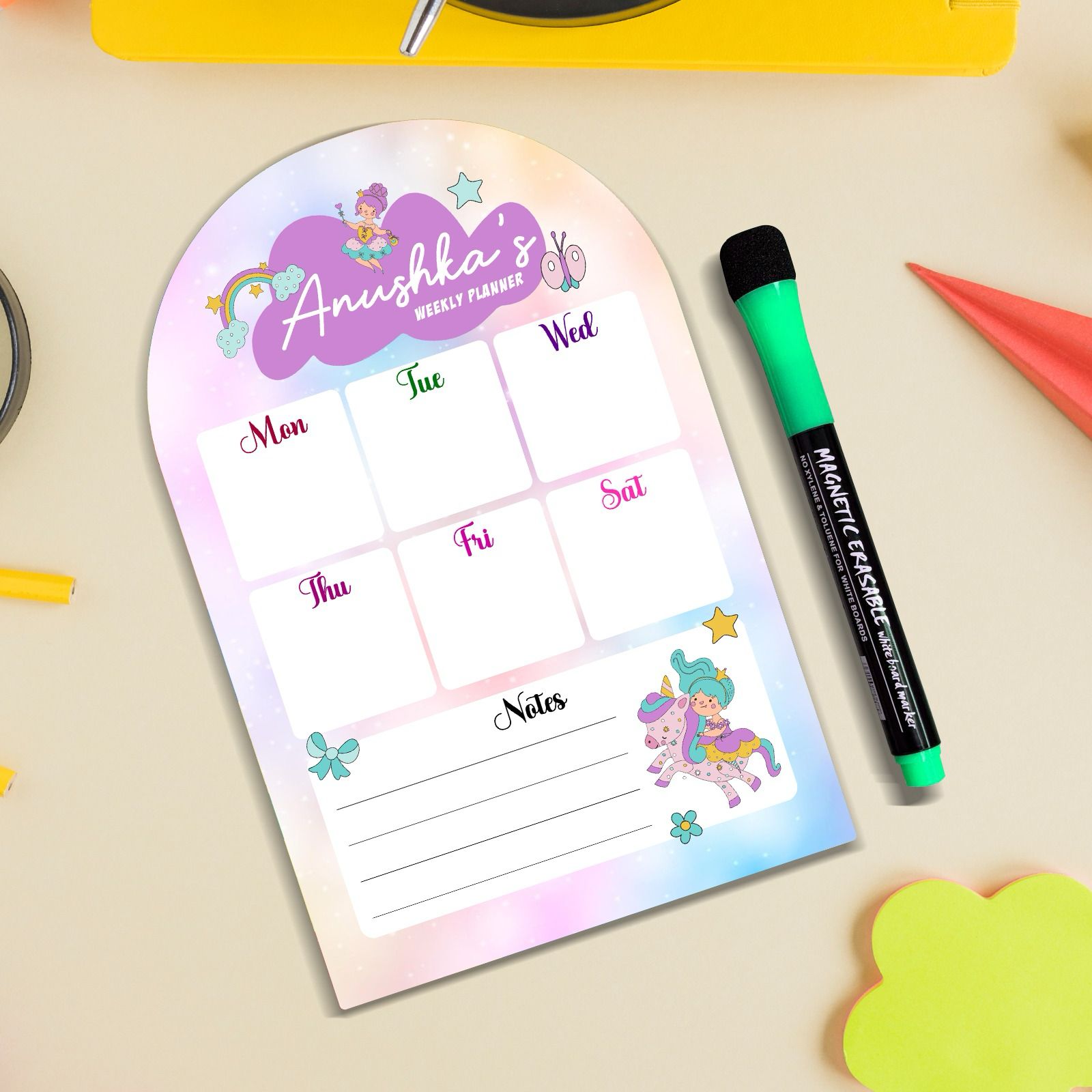 Fridge Magnetic Weekly Planner for Kids!