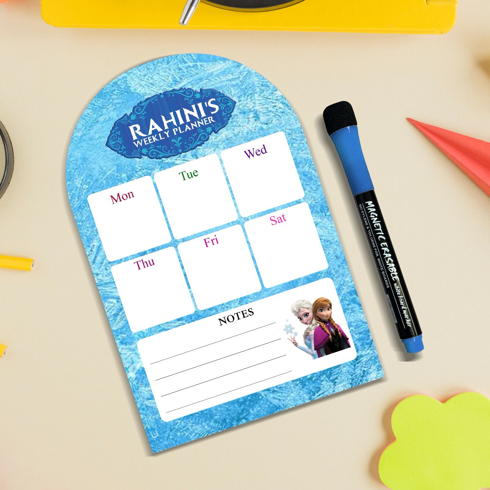 Fridge Magnetic Weekly Planner for Kids!