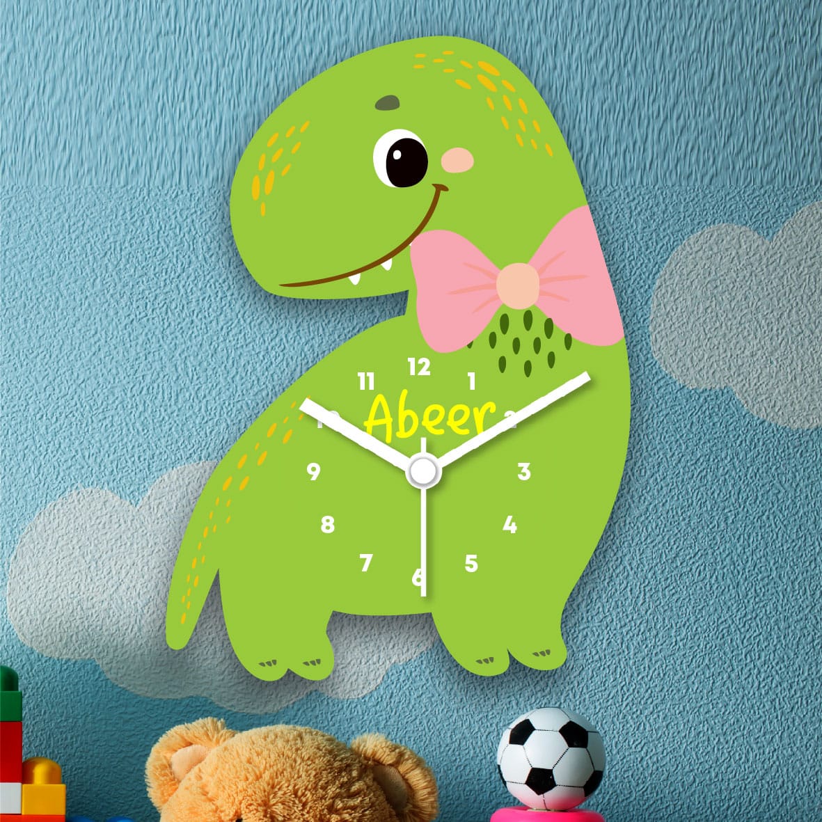 Dino Personalised Wall Clock