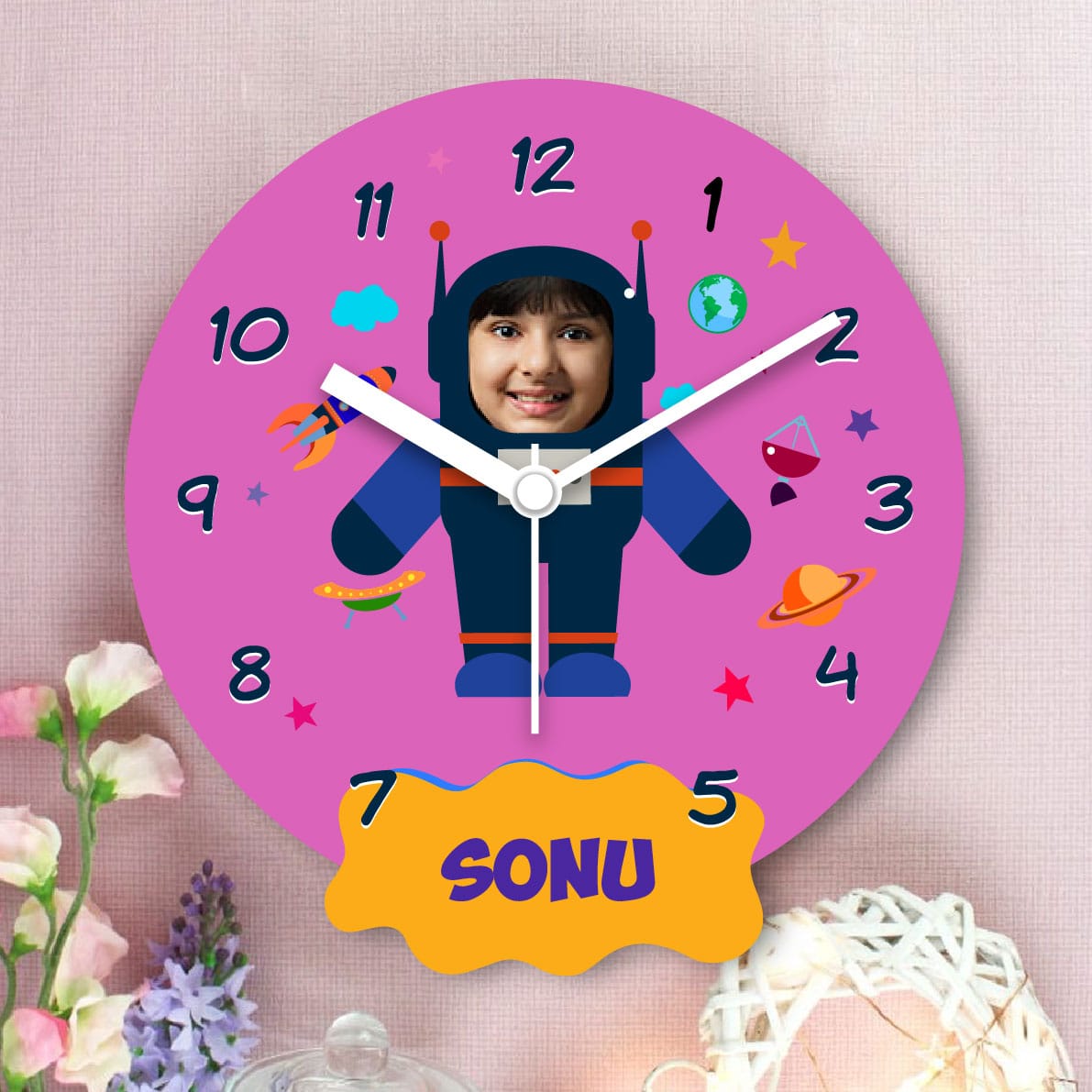Personalised wall clock