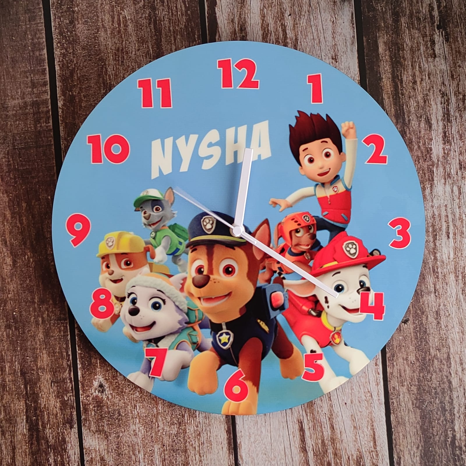 Personalised wall clock