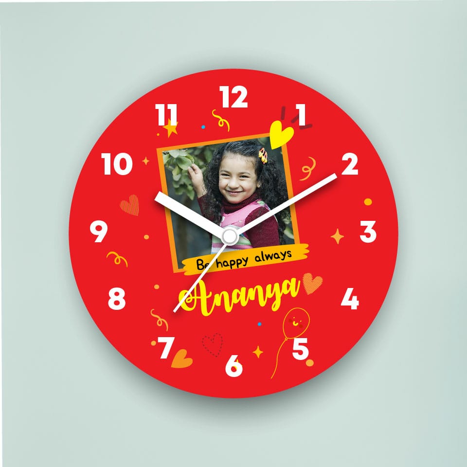Personalised wall clock
