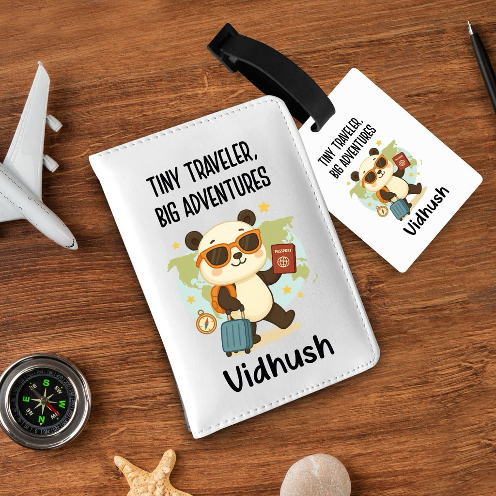 Personalized Passport and bag tag combo