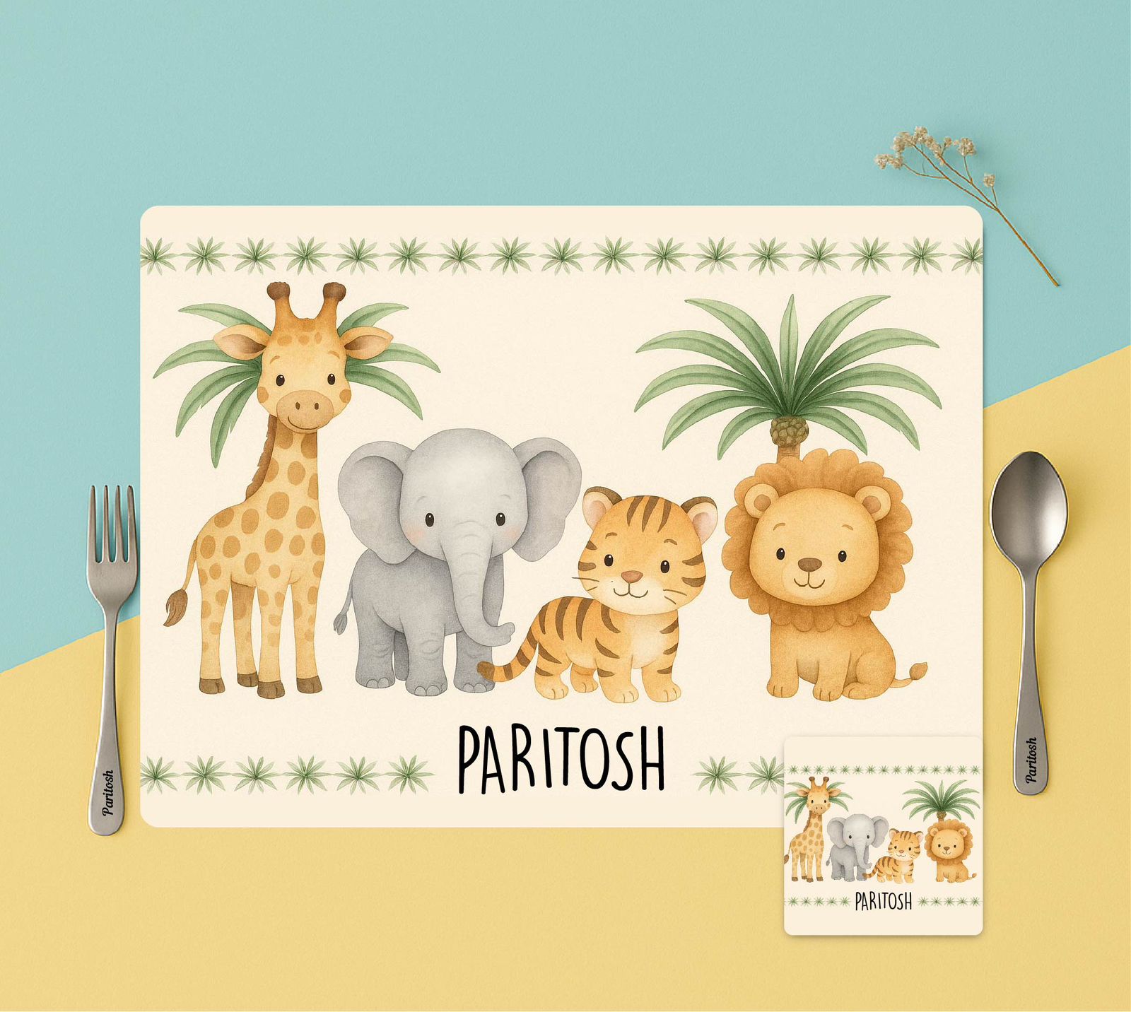 Personalized mat set combo