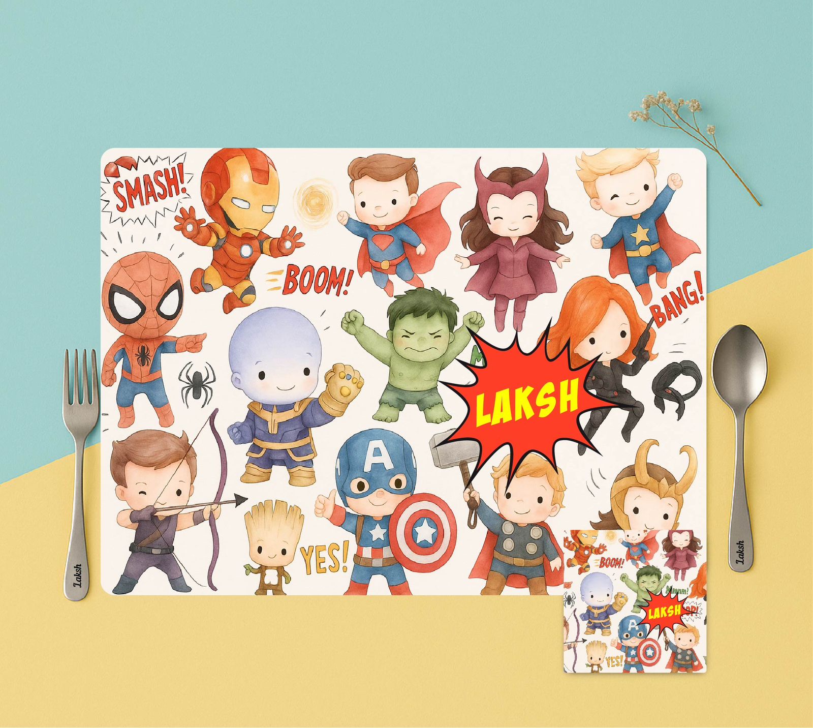 Personalized mat set combo