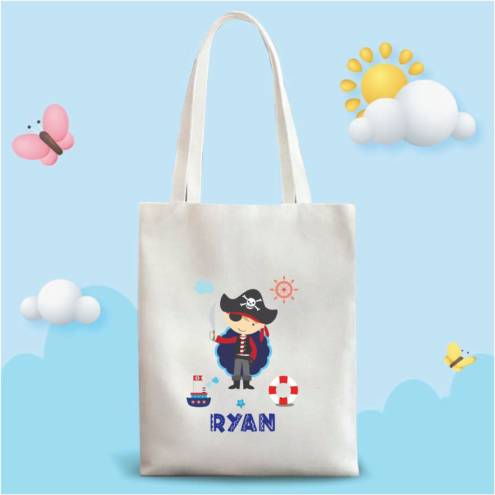 Personalized Kids Tote Bag