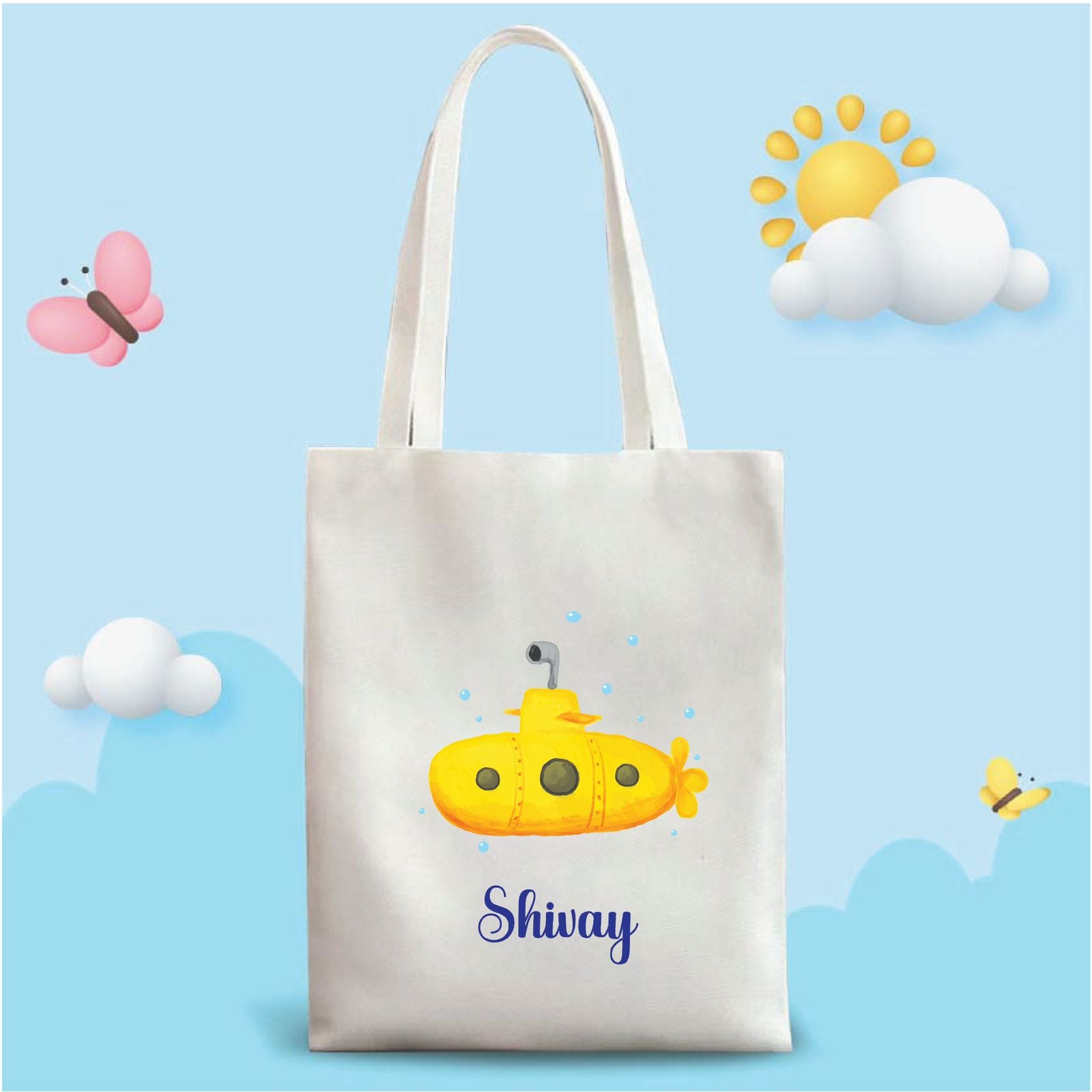 Personalized Kids Tote Bag