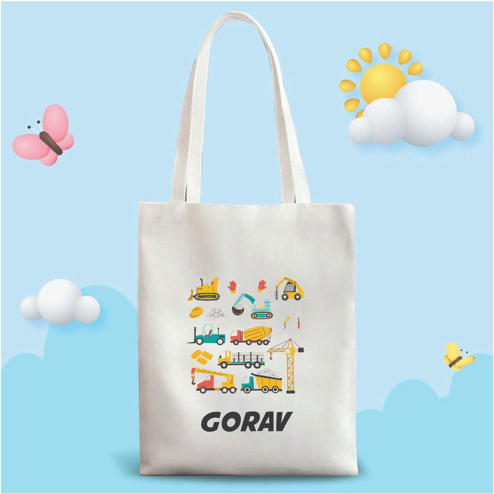 Personalized Kids Tote Bag