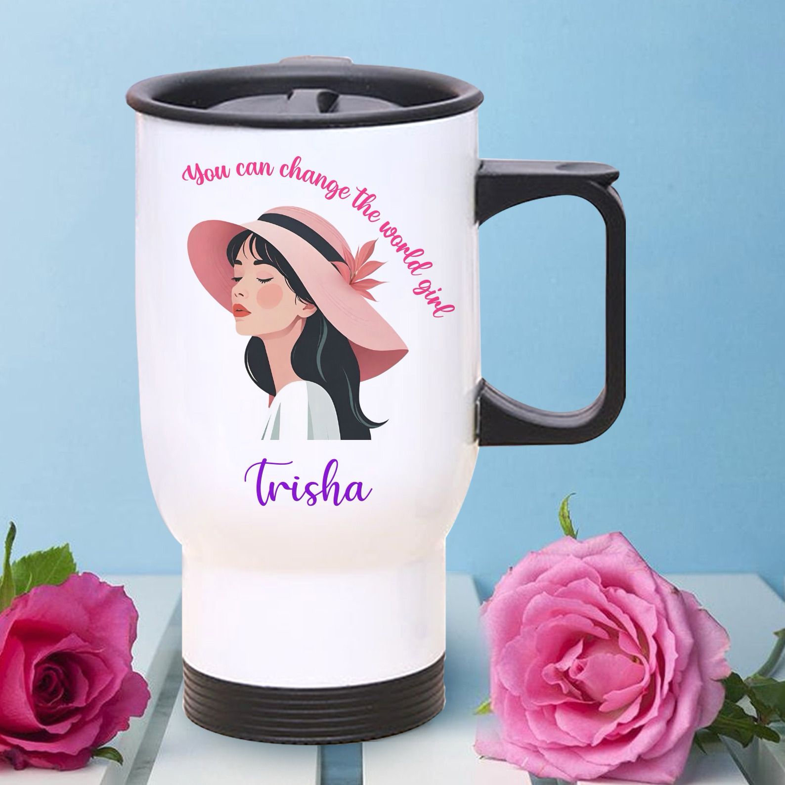 Personalised travel mug