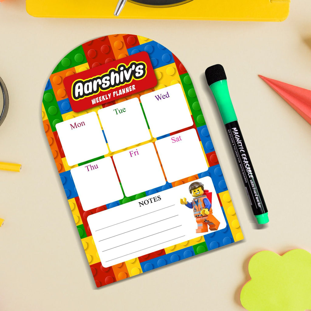 Fridge Magnetic Weekly Planner for Kids!