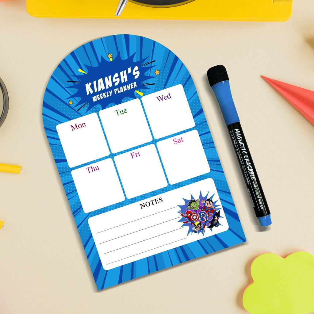 Fridge Magnetic Weekly Planner for Kids!