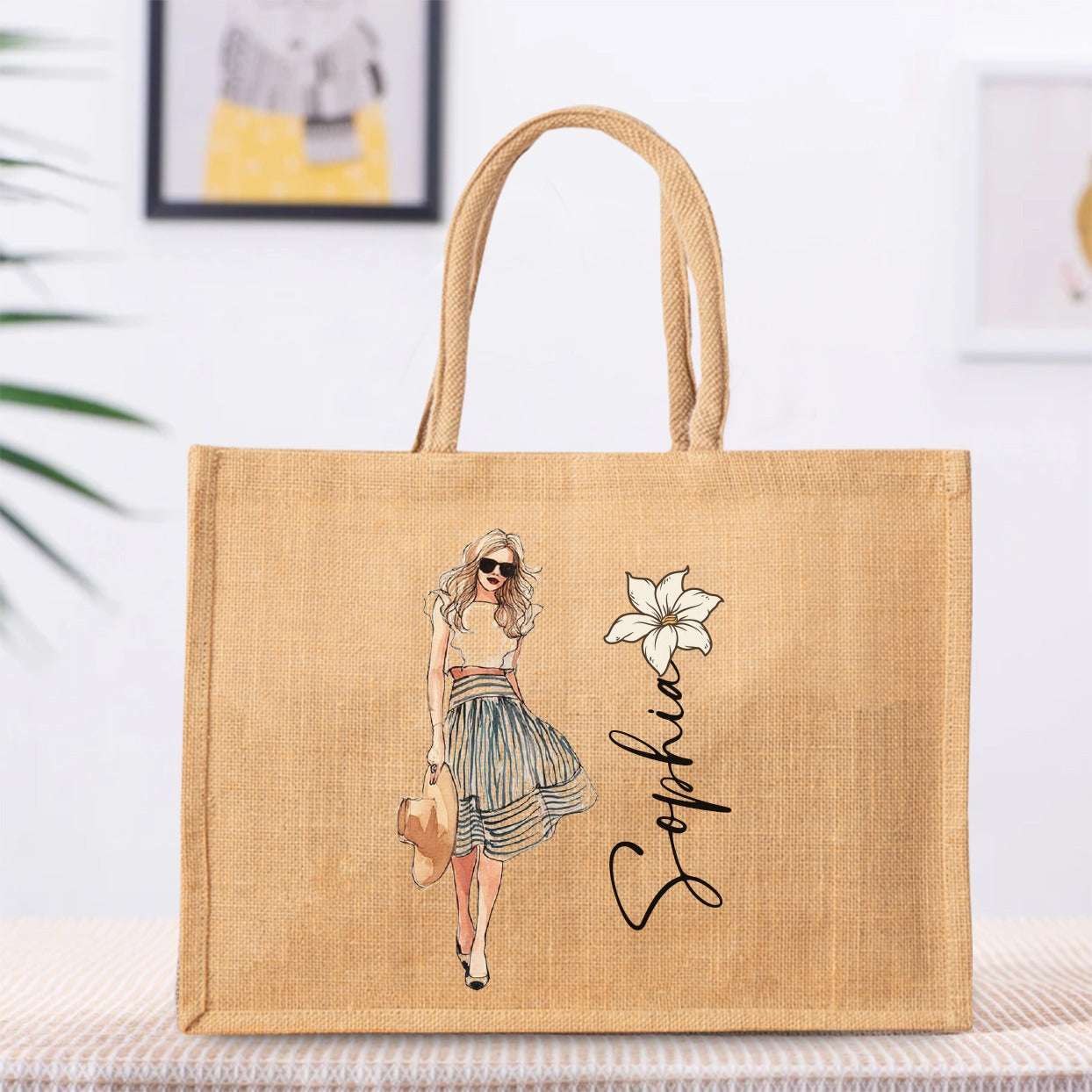 Personalized  Jute Bag