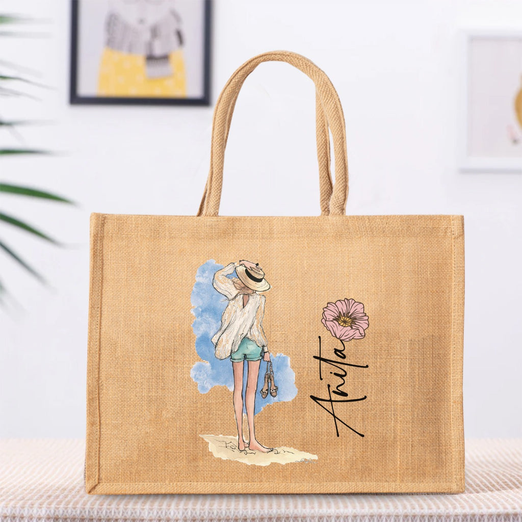 Personalized  Jute Bag