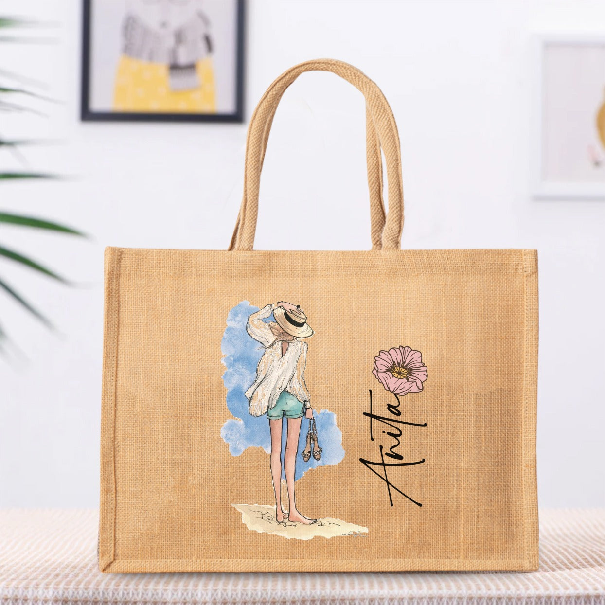 Personalized  Jute Bag