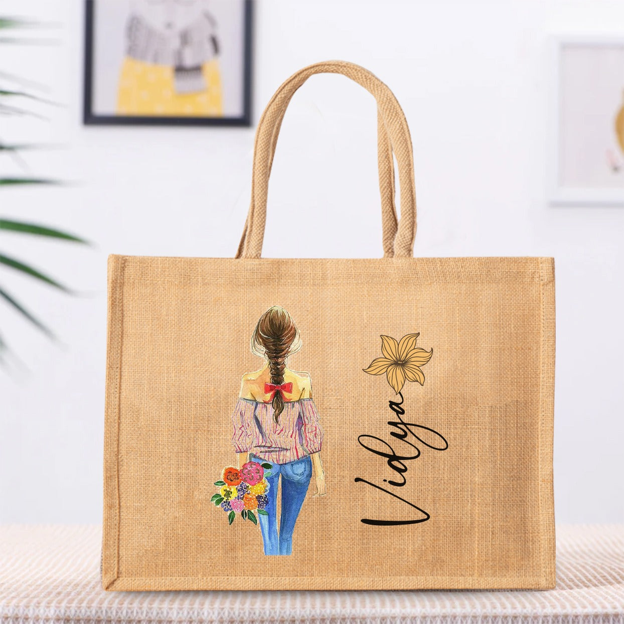 Personalized  Jute Bag