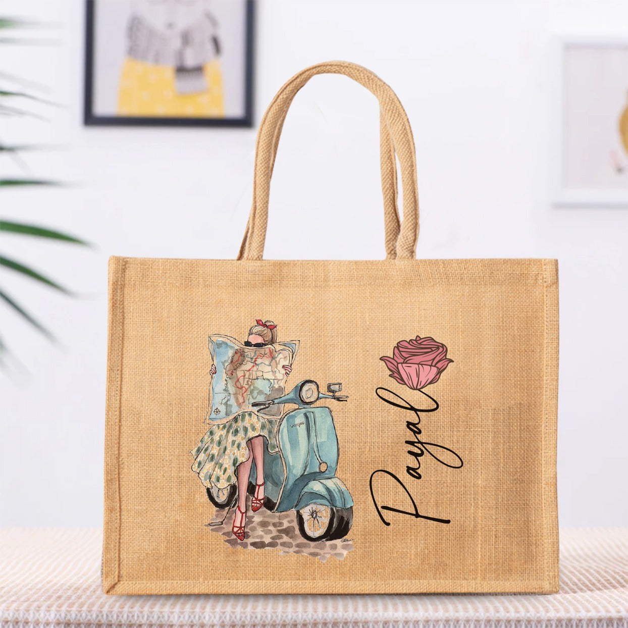 Personalized  Jute Bag