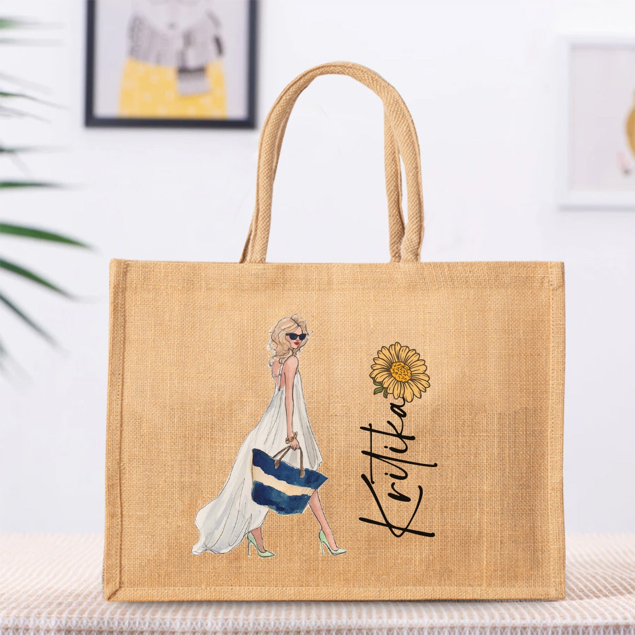 Personalized  Jute Bag