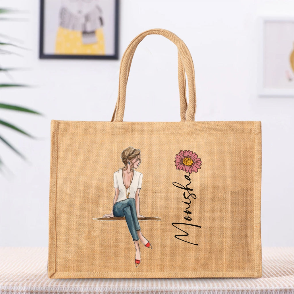 Personalized  Jute Bag