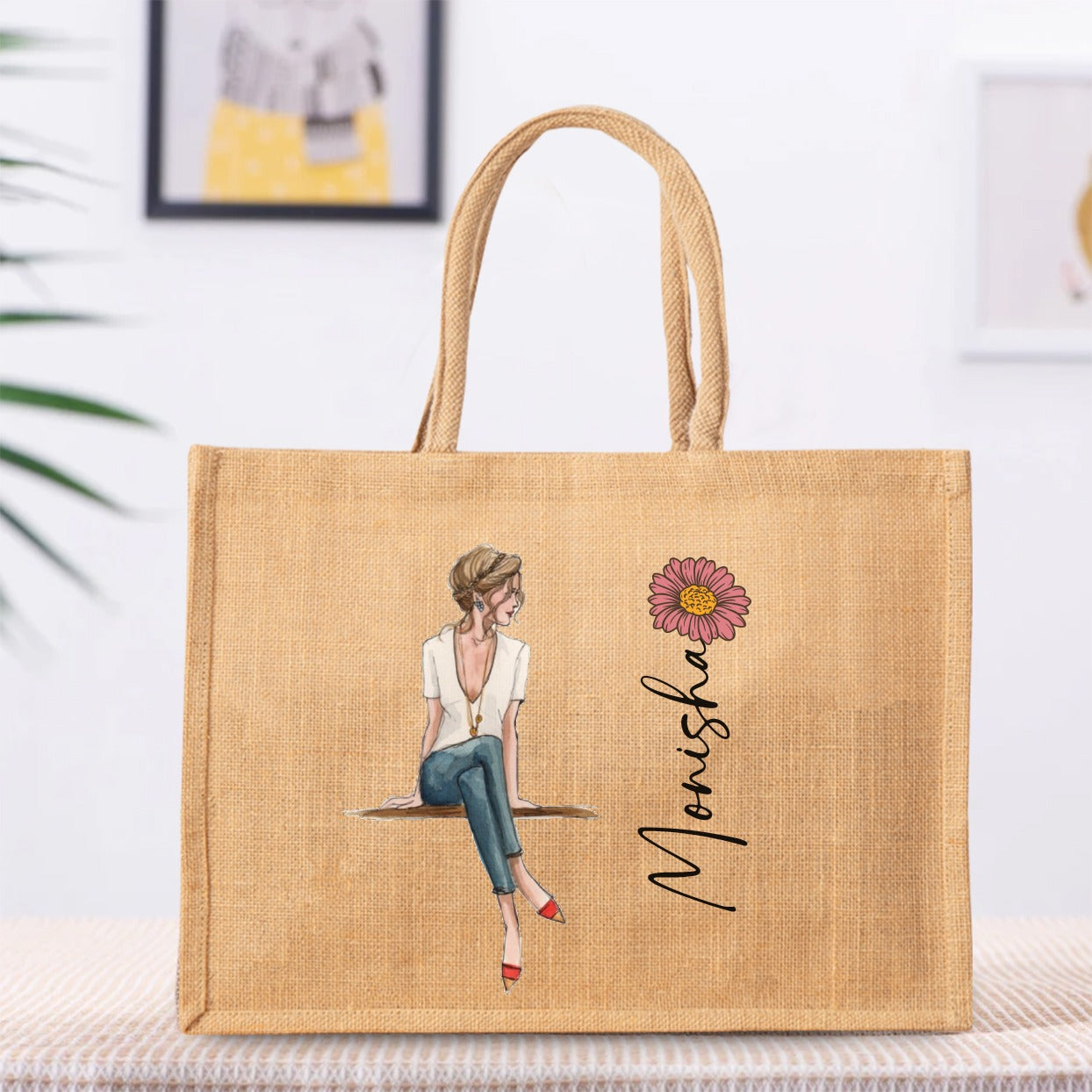 Personalized  Jute Bag