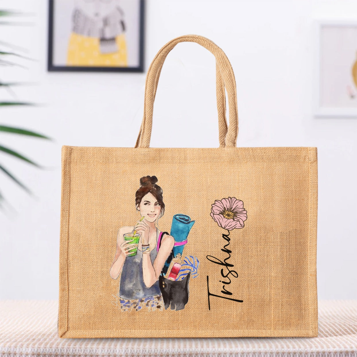 Personalized  Jute Bag