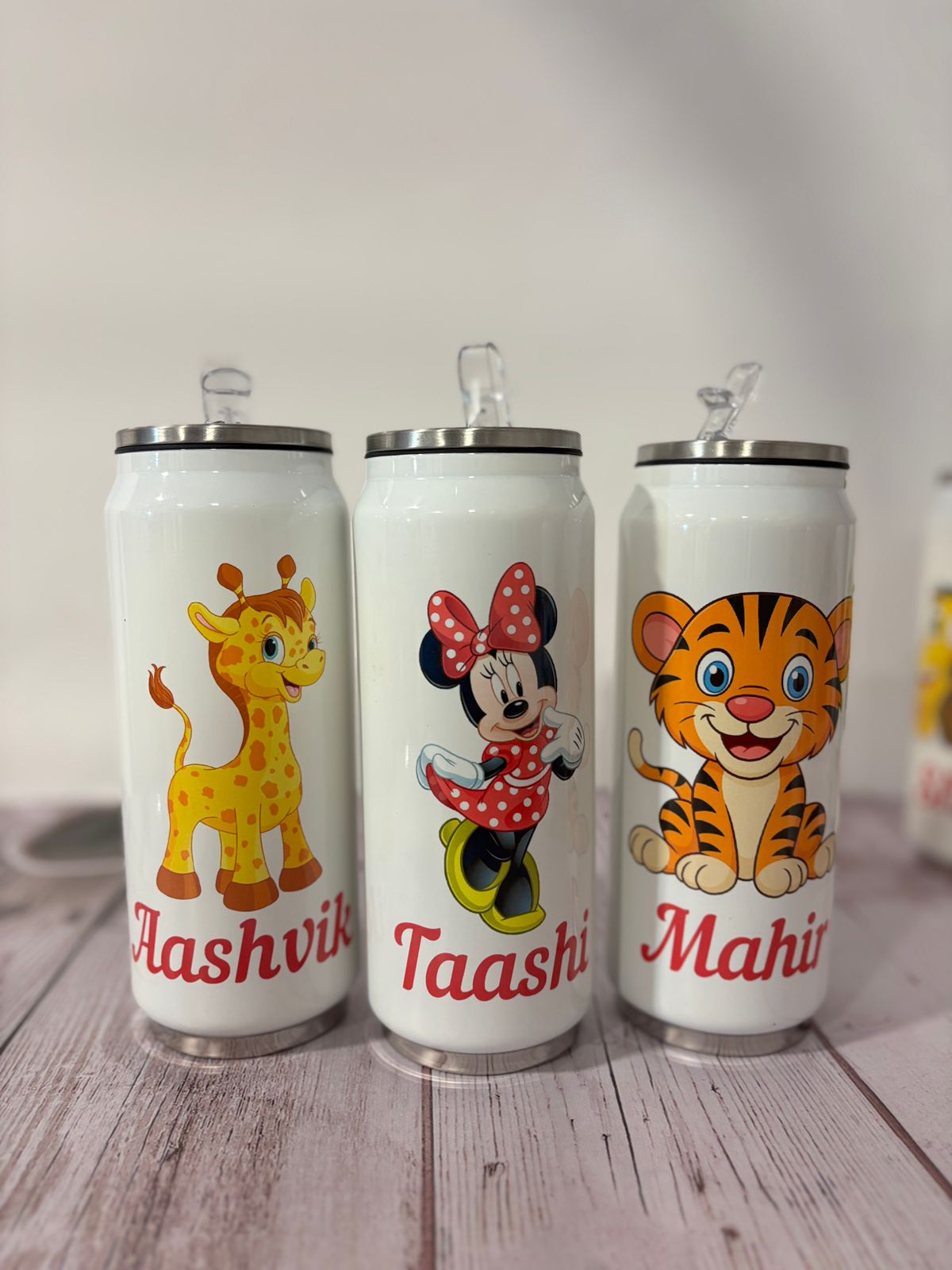 Personalised coke can straw sipper