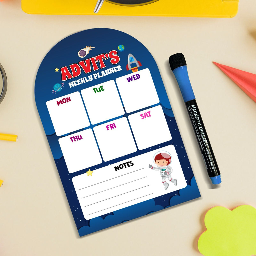 Fridge Magnetic Weekly Planner for Kids!