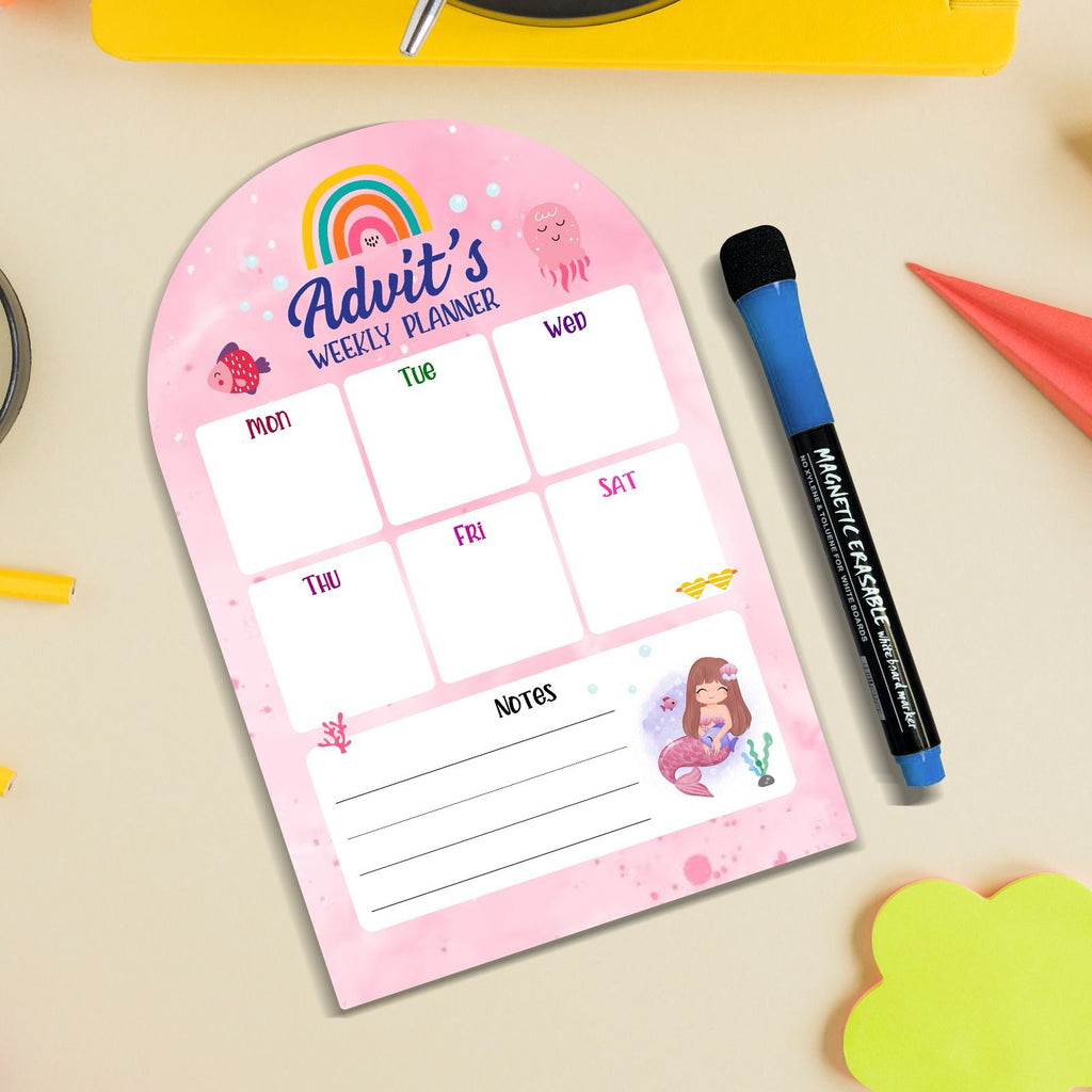 Fridge Magnetic Weekly Planner for Kids!
