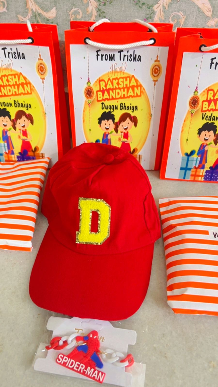 Rakhi personalised Cap