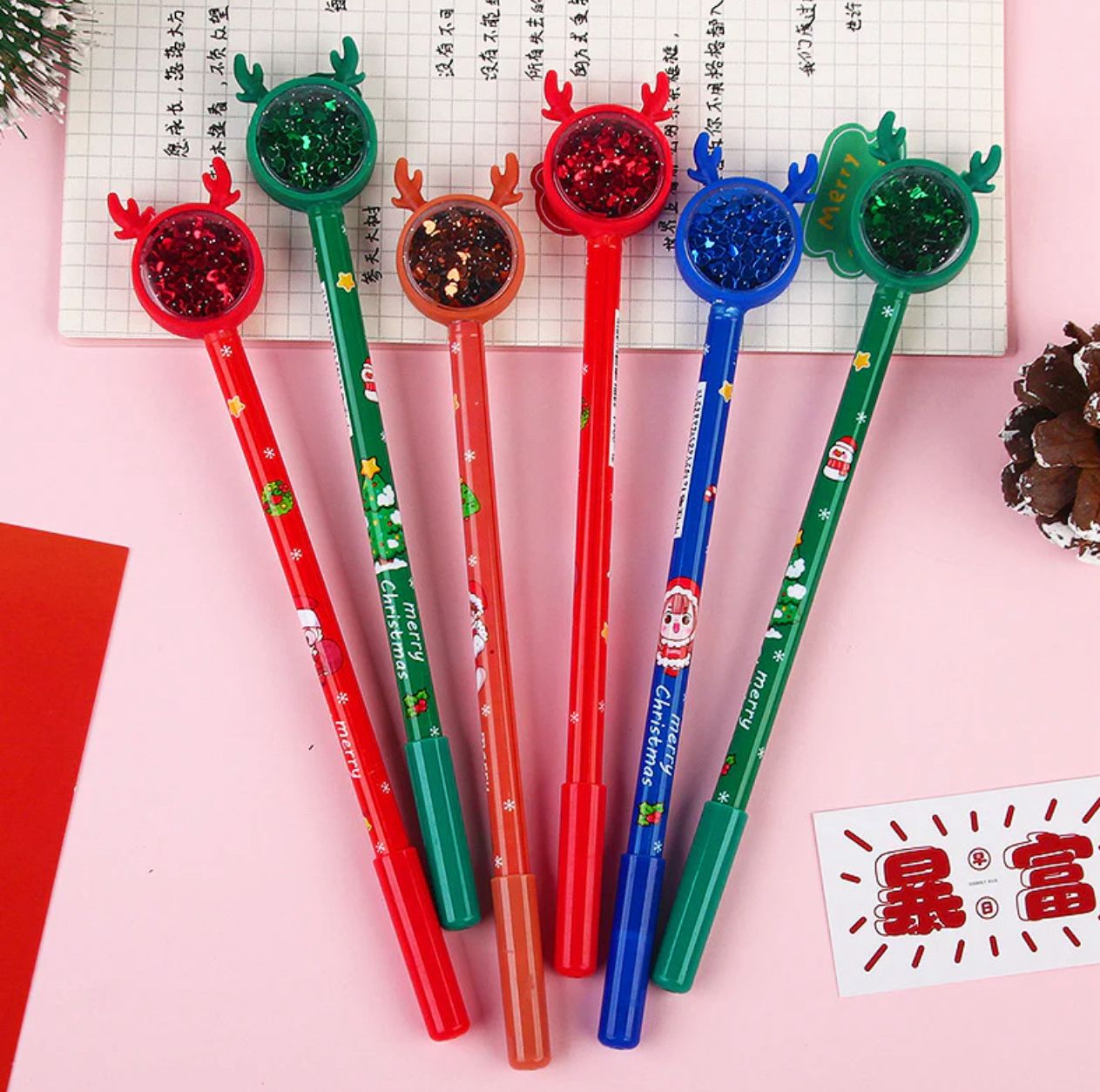 GLITTER PEN SET OF 2