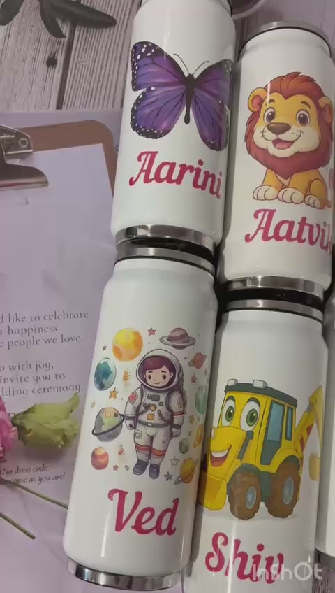Personalised coke can straw sipper